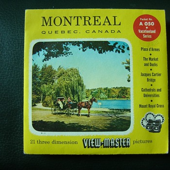 View-Master Yellow & Red Montreal A 050 Packet Rare???