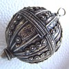 Chinese, India? Artist unknown signature on metalwork ball? 