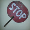 Crossing gaurd handheld stop sign