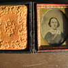 Civil War Photo Frame with Tin Type Photo