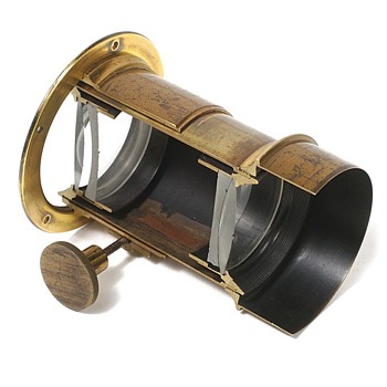 Sectioned Petzval Portrait Formula Lens. 1850s - Cameras