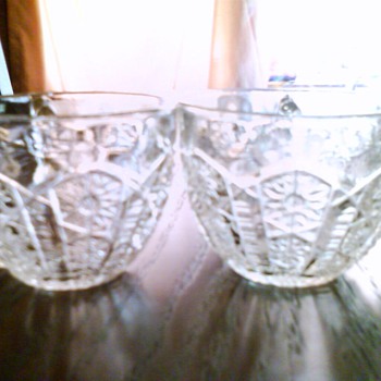 Cut Glass/Set of three?????? - Glassware