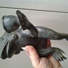 METAL FROG CANDLESTICK / INCENSE BURNER