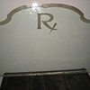 Apothecary Rx embossed window