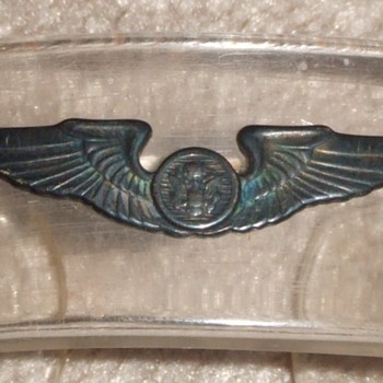 WW2 Army Air Corps wing trench art bracelet