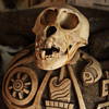 Monkey skull and Human Kapala