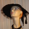 1950s Wool and Tulle Halston Halo Hat