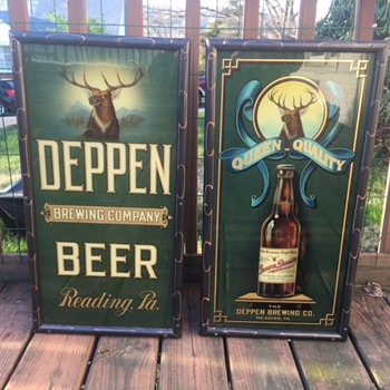 Deppen Beer Corner Signs - Breweriana