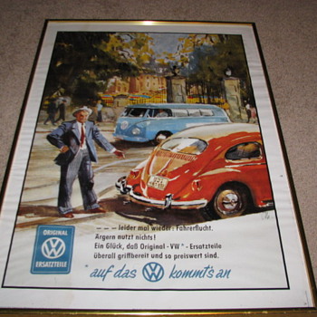 Vintage VW Poster