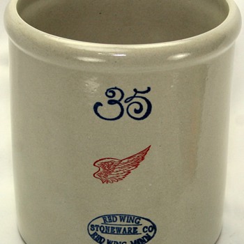 Limited Edition Red Wing Pottery 35 Gallon Crock Replica - Art Pottery