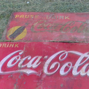 huge old coke signs