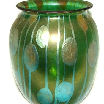 Streifen und Flecken Vase - Art Glass