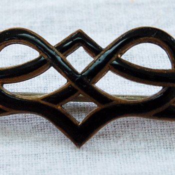 My Possibly Art Nouveau (Mourning) Pin - Costume Jewelry