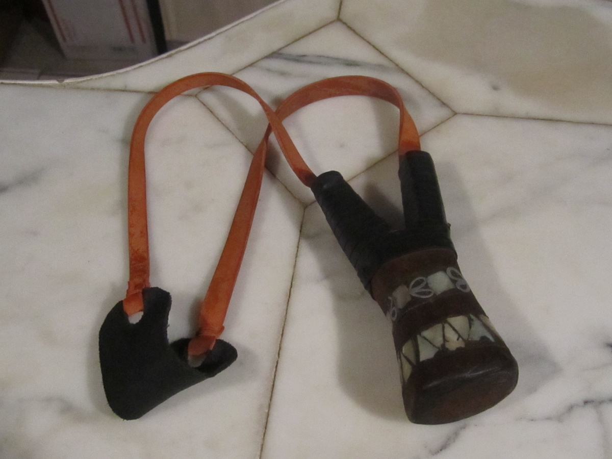 PRIMITIVE FOLKART SLINGSHOT Mother of Pearl Handle 5 ' Collectors Weekly