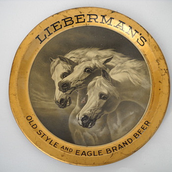 Lieberman's Beer Tray Allentown, PA - Breweriana