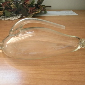 teardrop glass with glass tube