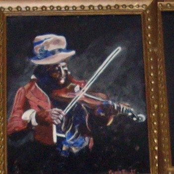 My grandmothers oil paintings.