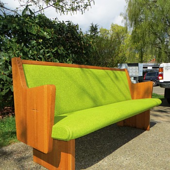 1960's Church Pew - Found It A Good Home! - Mid Century Modern