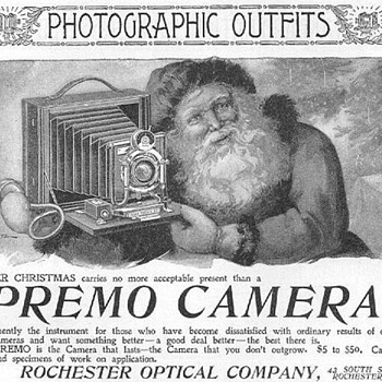 More Vintage Camera Ads With Santa - late 1890s