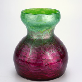 Loetz Flammarian Genre 2534 by Leopold Bauer prod. form 4214 circa 1906 - Art Glass