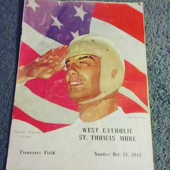 West Catholic (Burrs) vs. St. Tommy More (Golden Bears) 1945 roster - Football