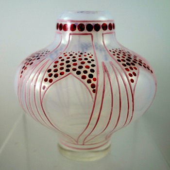 Fritz Heckert "Opal-Cypern" vase, Ludwig Sütterlin design, ca. 1900 - Art Glass