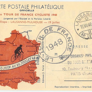 1948 Tour de France Post Card Set