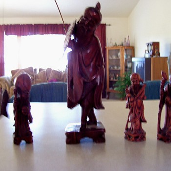 Wood Figures - Asian