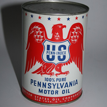 us penn-index oil can - Petroliana