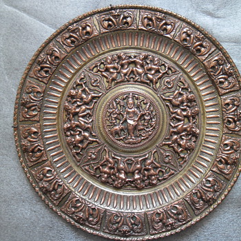 Indian brass plate.