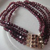 Victorian garnet bracelets