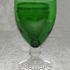 Anchor Hocking Emerald Green Burple Goblet
