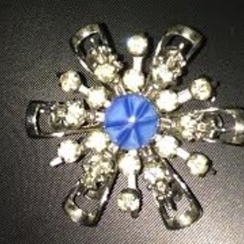 Found another Czech Glass brooch - A star in a star! - Costume Jewelry