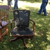 Antique swivel desk chair
