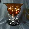 German Glass  Amber/black amethyst