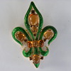 Crown Trifari Fleur de lis brooch