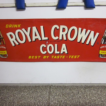 Royal Crown Cola Tin Sign Dated 1951