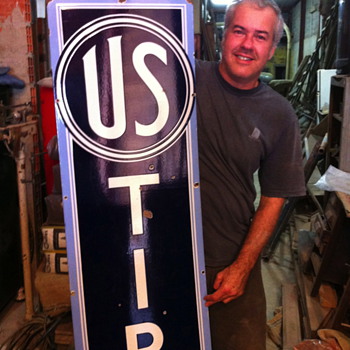 U S Tires 1930's sign - Advertising