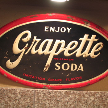Grapette Soda Sign