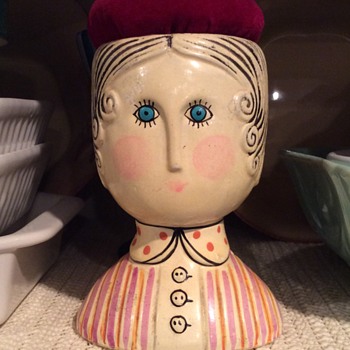 Vintage Edwardian Lady Pin Cushion - Sewing