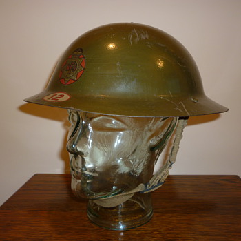 British WWII National Fire Service steel helmet 1941 - Military and Wartime