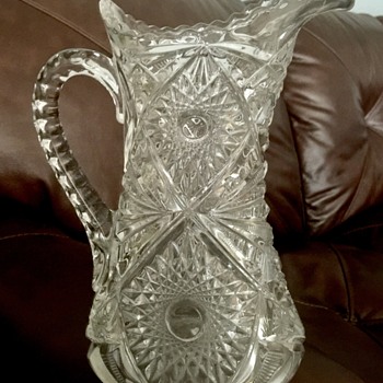 Thick heavy glass pitcher - Glassware