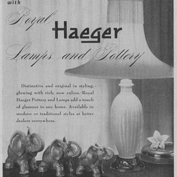 1950 Haeger Pottery Advertisements - Advertising