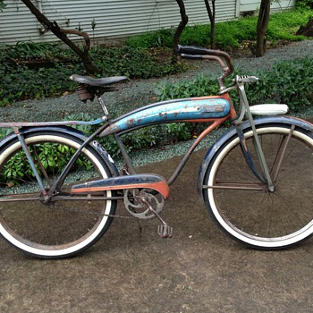 1940's Dayton Huffman Men's Cruiser Tank Bike - Sporting Goods