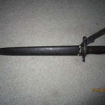 1898 Krag Rifle Bayonet with Scabbard?