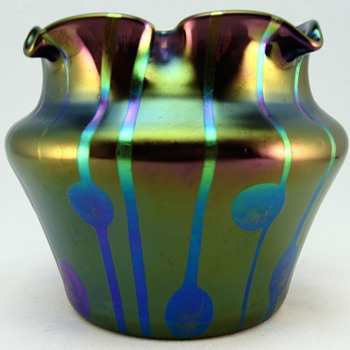 Loetz "Streifen und Flecken" bowl, Robert Medeu & Co., Berlin - Art Glass