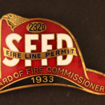 SFFD Fire Lines badge - Firefighting