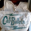 RARE! SF Call Bulletin Newspaper Pre-1960's Canvas Paperboy Delivery Saddle Bag