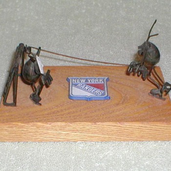 NY Rangers Metal Art