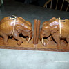 Hand Carved Book-Ends